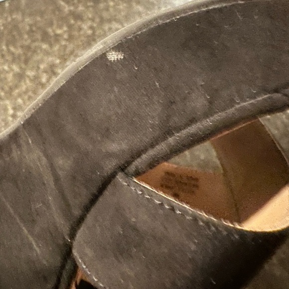 Strappy black suede wedges size 9 - Picture 6 of 6